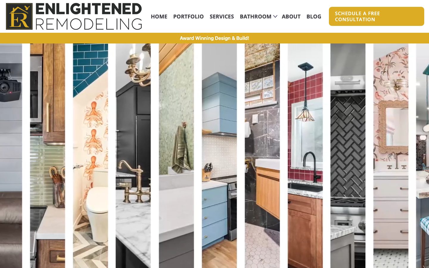 The current enlightenedpgh.com homepage